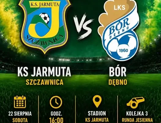Klasa A: KS Jarmuta podejmuje Bór Dębno w 3. kolejce rundy jesiennej