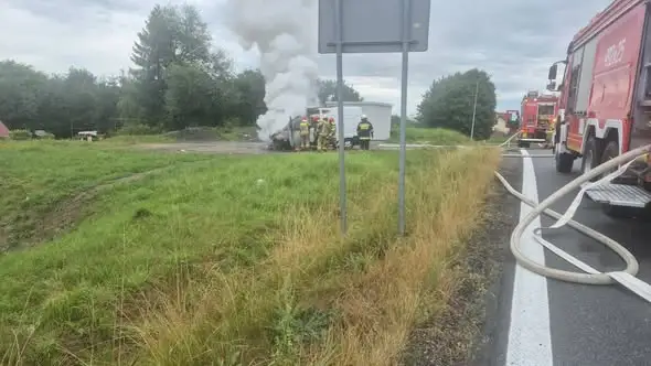 Pożar samochodu w Chabówce – interwencja strażaków