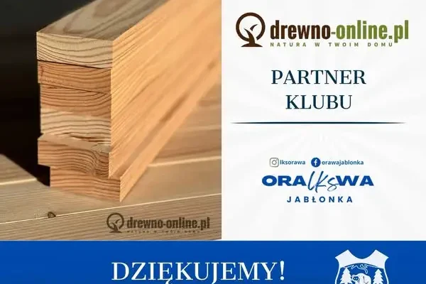 Drewno-Online.pl nowym partnerem LKS Orawa Jabłonka