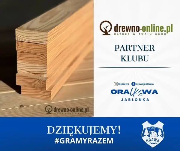 Drewno-Online.pl nowym partnerem LKS Orawa Jabłonka