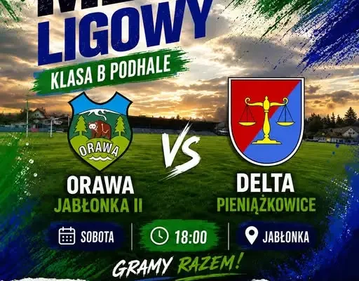 Rezerwy Orawy Jabłonka zagrają dziś o kolejne punkty w klasie B