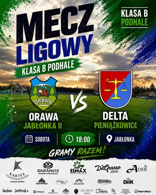 Rezerwy Orawy Jabłonka zagrają dziś o kolejne punkty w klasie B