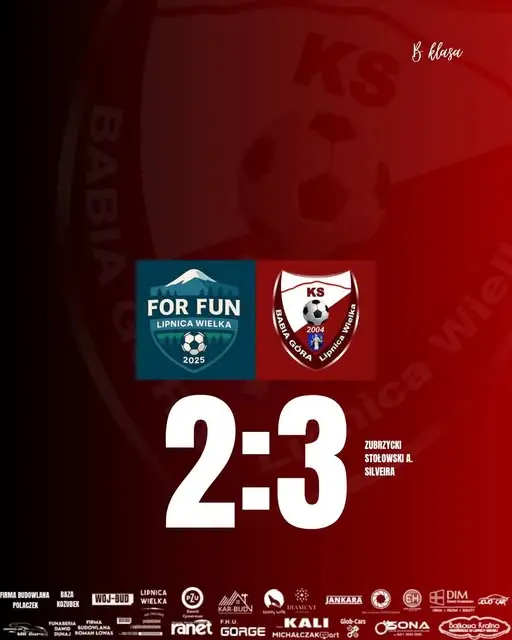 Derby w Lipnicy Wielkiej: KS Babia Góra II odwraca losy meczu i wygrywa 3:2