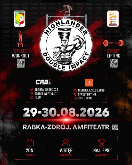 Highlander Double Impact w Rabce-Zdroju: kalistenika i debiut Street Liftingu