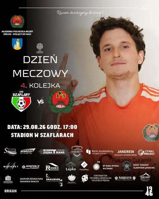 LKS Szaflary gra u siebie w 4. kolejce Ligi Okręgowej