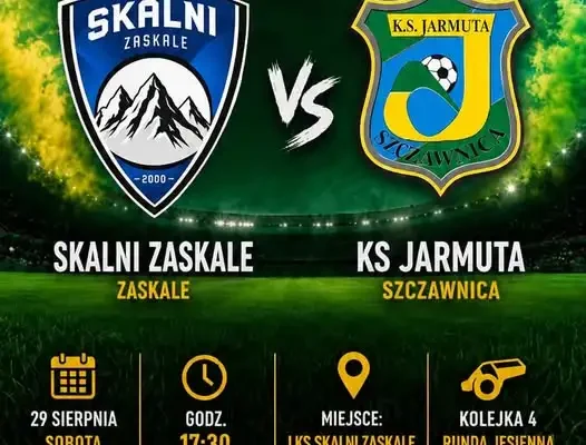 Skalni Zaskale podejmą Jarmutę Szczawnica w 4. kolejce Klasy A