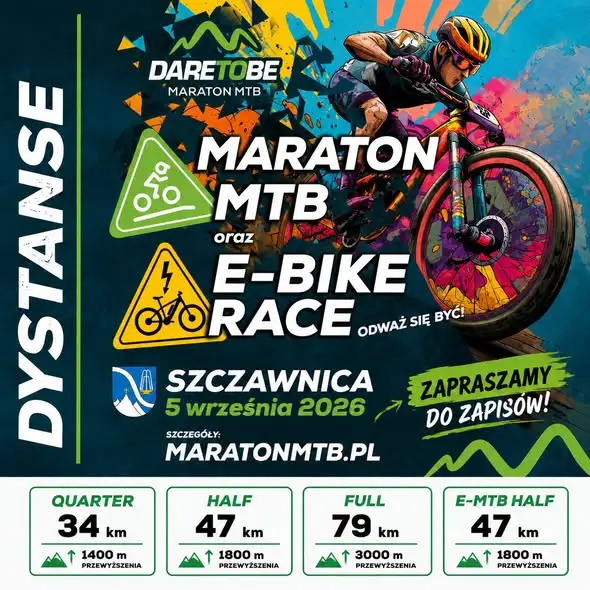 DareToBe Maraton MTB i KIDS RACE 2026 w Szczawnicy – rowerowe święto dla całych rodzin