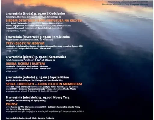 Letnia Filharmonia AUKSO wraca w Pieniny i na Podhale po siedmiu latach