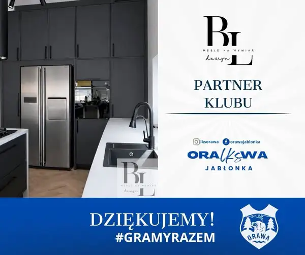 BL Design nowym partnerem LKS Orawa Jabłonka