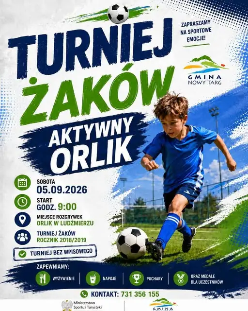 Turniej Żaków w Ludźmierzu – zapisy na piłkarskie emocje roczników 2018/2019
