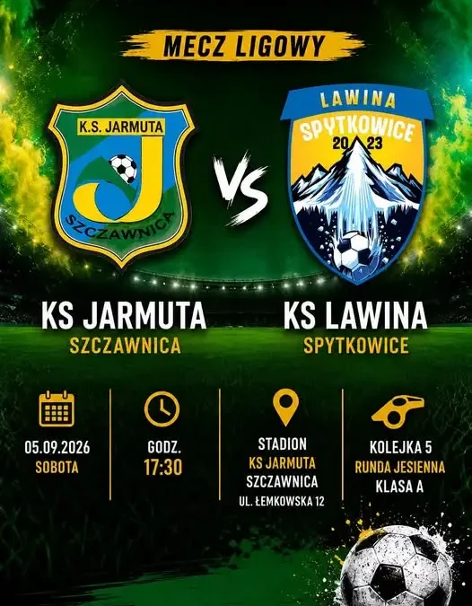 KS Jarmuta podejmuje lidera klasy A. Ważny mecz w Szczawnicy