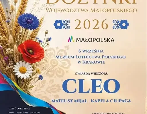 Dożynki Wojewódzkie 2026 w Krakowie – zaproszenie dla mieszkańców