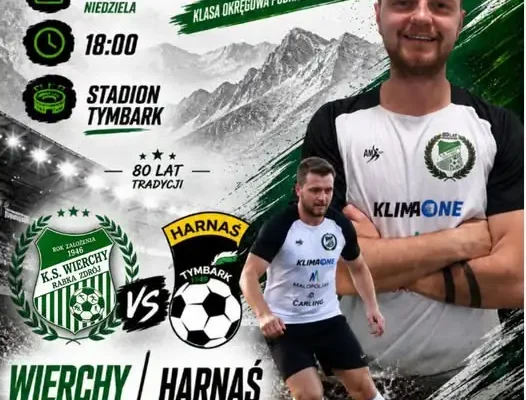 Wierchy Rabka-Zdrój zmierzą się z liderem w Tymbarku