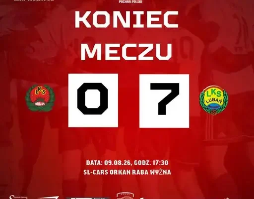 Puchar Polski: LKS Raba Wyżna rozbity 0:7 przez Lubania Maniowy