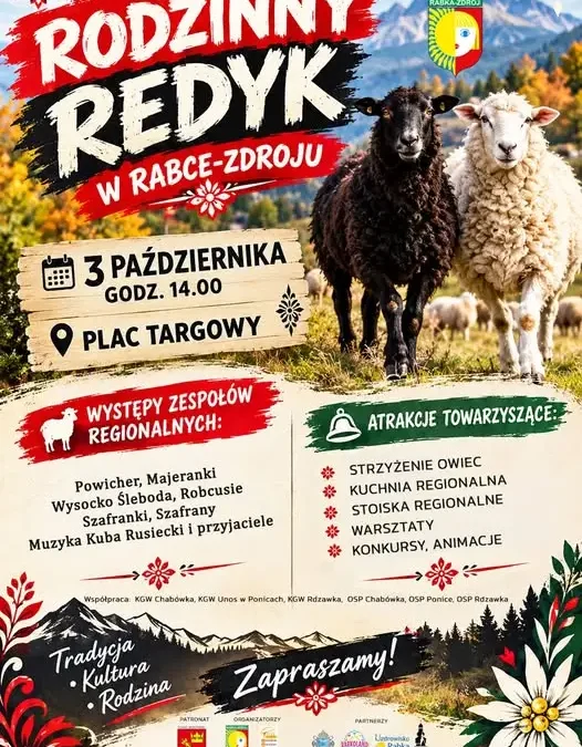 Rodzinny Redyk w Rabce-Zdroju – święto pasterskich tradycji już 3 października