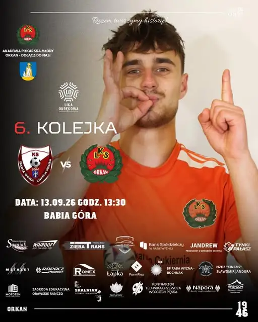 LKS Raba Wróblówka zagra na wyjeździe z Babią Górą w 6. kolejce Ligi Okręgowej