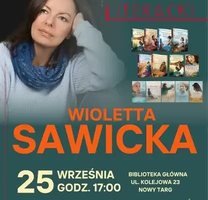 Spotkanie z Wiolettą Sawicką w Nowym Targu – Jesienny Festiwal Literacki