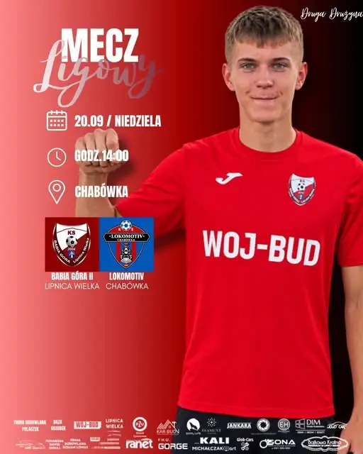 Lokomotiv Chabówka kontra KS Babia Góra Lipnica Wielka II – niedzielny mecz o 14:00