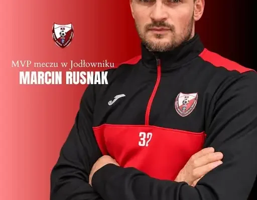 Marcin Rusnak zawodnikiem meczu z LKS Jodłownik