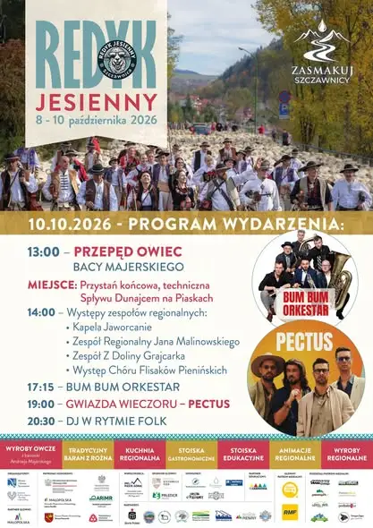 Redyk Jesienny w Szczawnicy 2026 – trzy dni pasterskiego święta