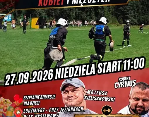 Strażacka niedziela w Ludźmierzu – zawody OSP i pokaz Family Strong Show