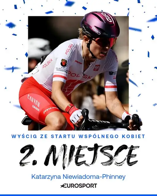 Katarzyna Niewiadoma wicemistrzynią świata w kolarstwie szosowym