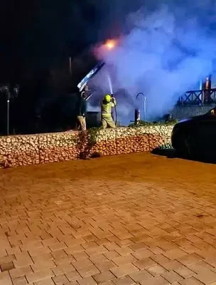 Pożar sauny w Czorsztynie – nocna akcja strażaków OSP i JRG