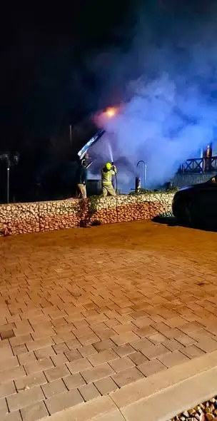 Pożar sauny w Czorsztynie – nocna akcja strażaków OSP i JRG