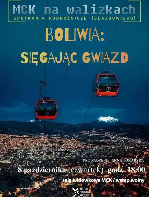 „Boliwia – sięgając gwiazd” – podróżnicze slajdowisko w MCK Nowy Targ