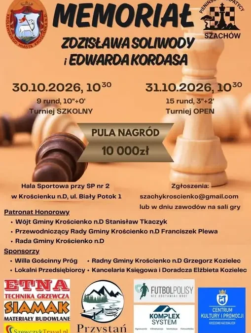 Memoriał szachowy Zdzisława Soliwody i Edwarda Kordasa w Krościenku nad Dunajcem