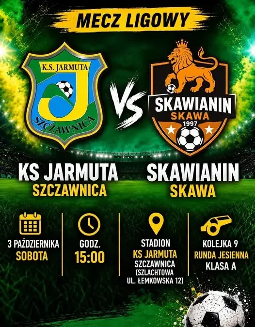 KS Jarmuta Szczawnica zagra z KS Skawianin Skawa w 9. kolejce Klasy A