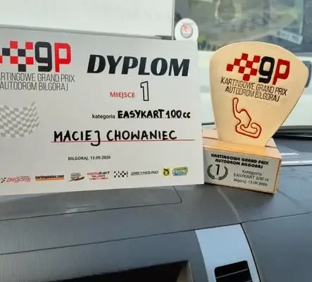 Maciej Chowaniec z Orawki mistrzem Easykart Trophy Poland i debiutantem na światowym finale we Włoszech