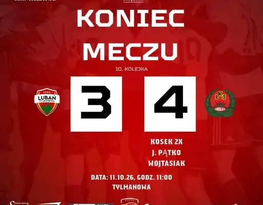Zwycięstwo LKS Raba w Tylmanowej. Kosek z dubletem!